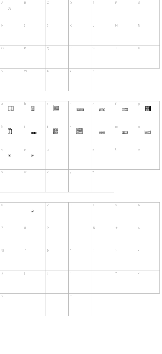 fenced-in-lt character map