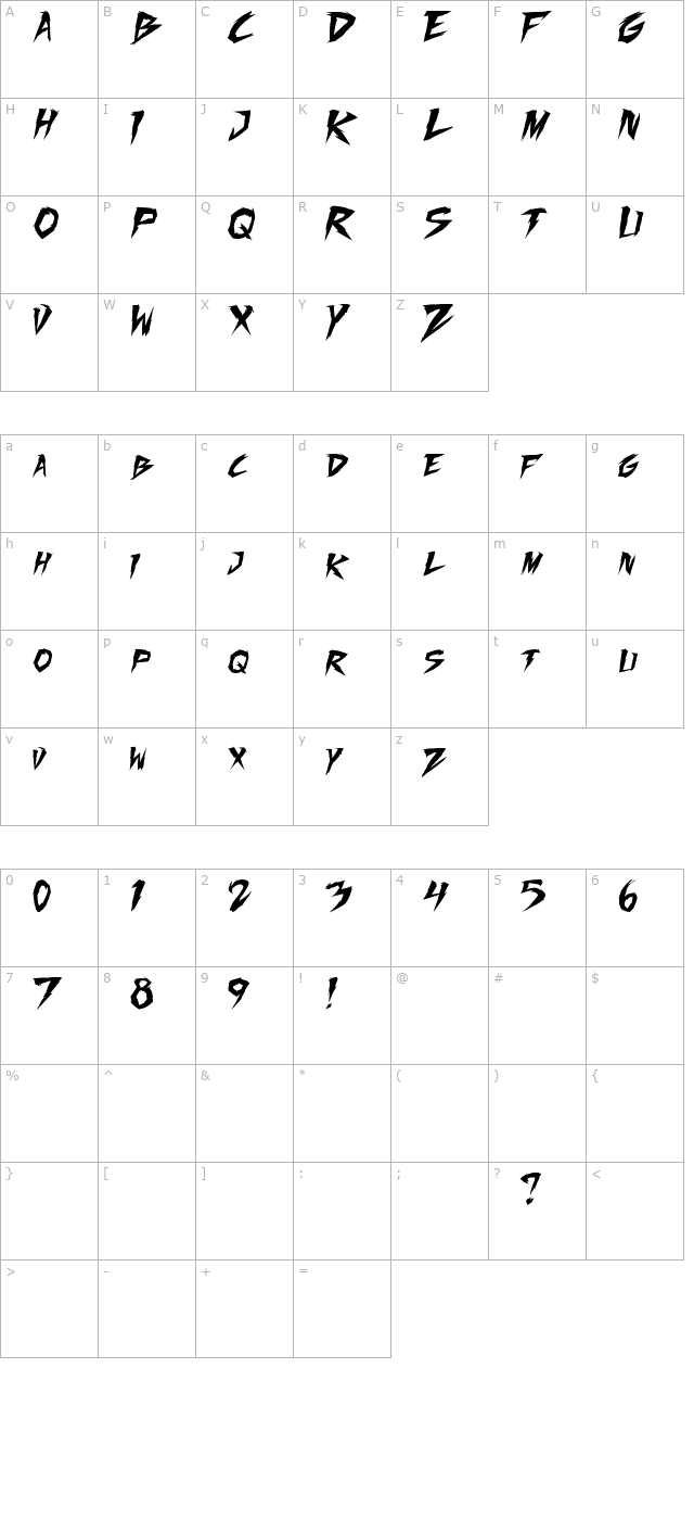 fighting-spirit-tbs character map