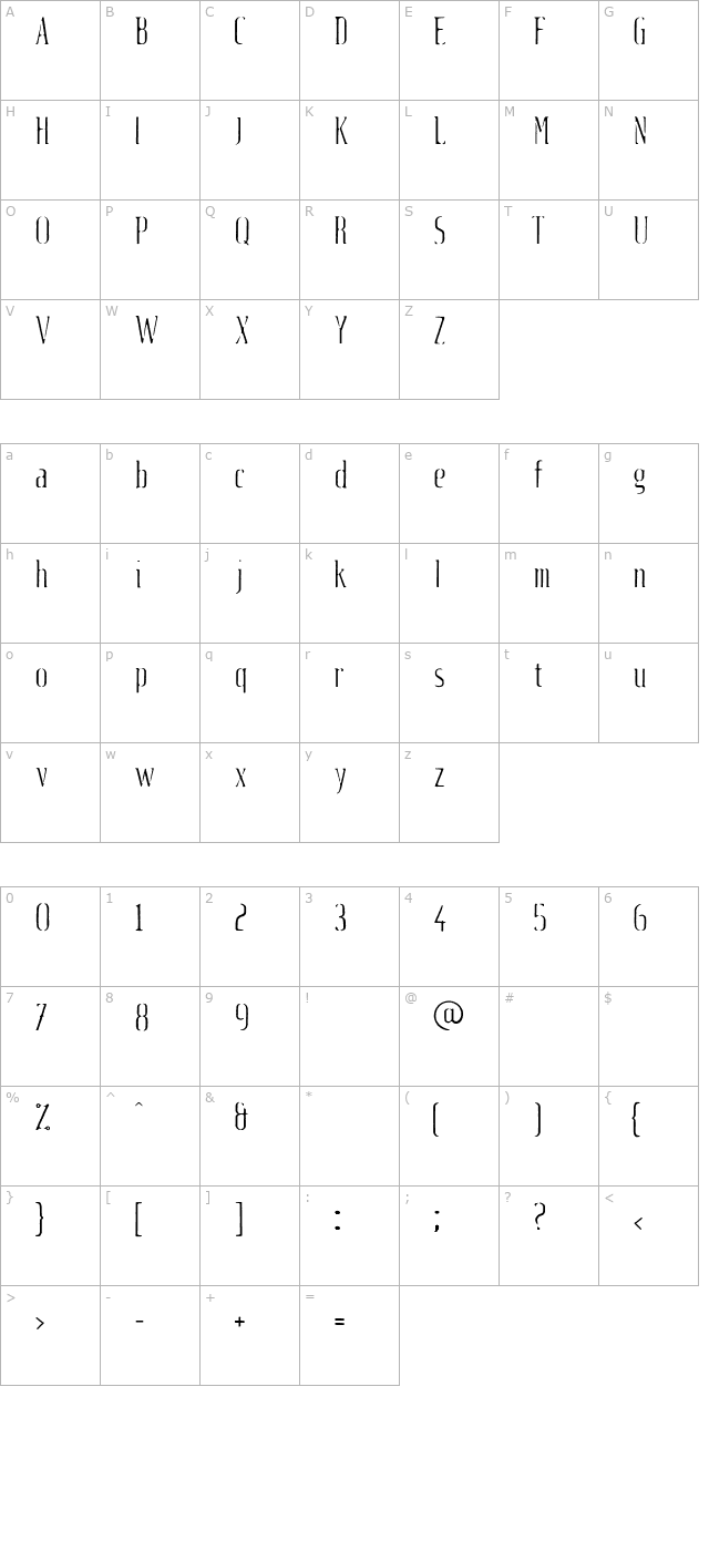 Fluid light character map