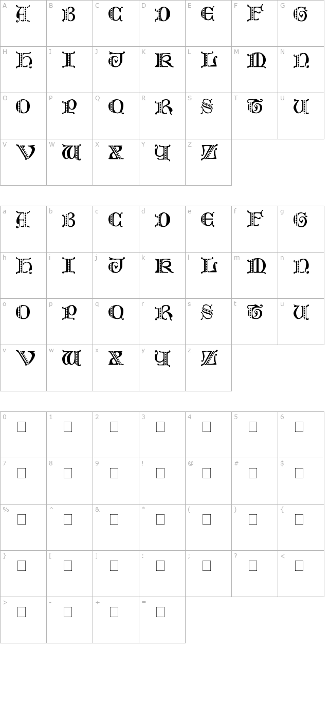 folks-ps character map