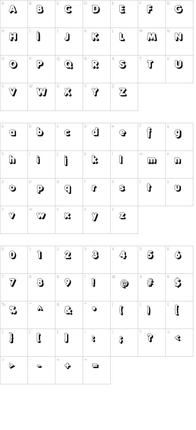 folksshades character map