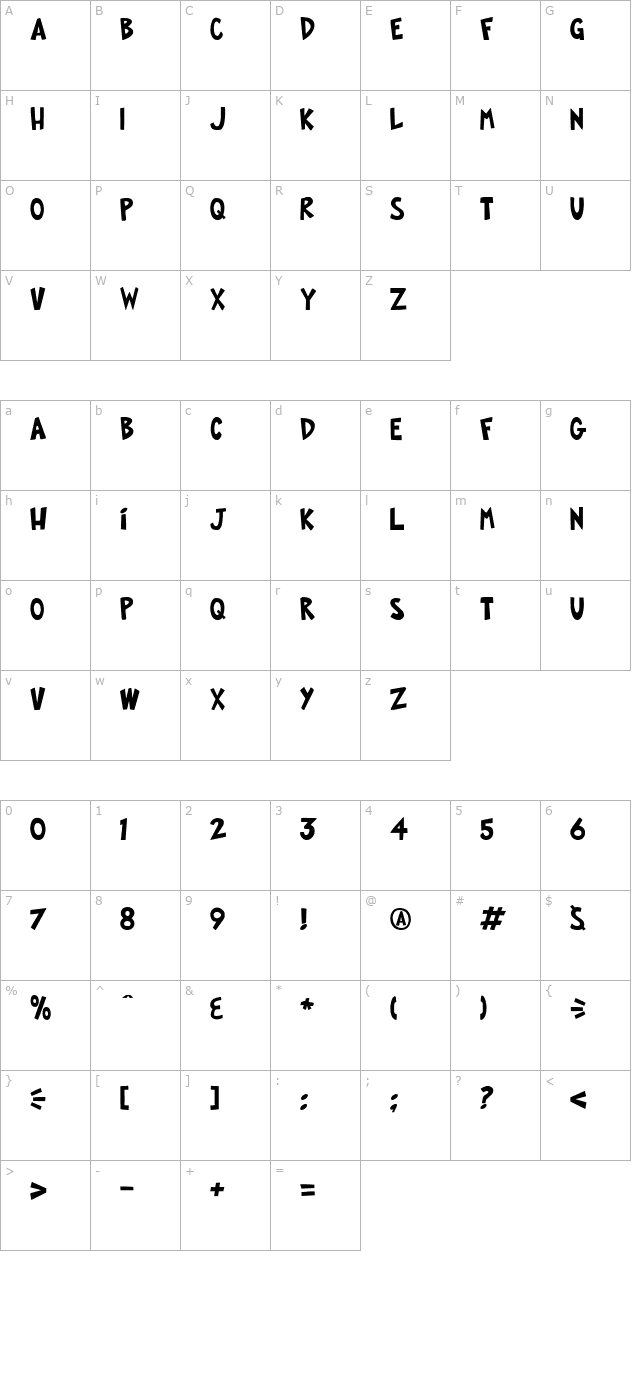 fop-title-style character map