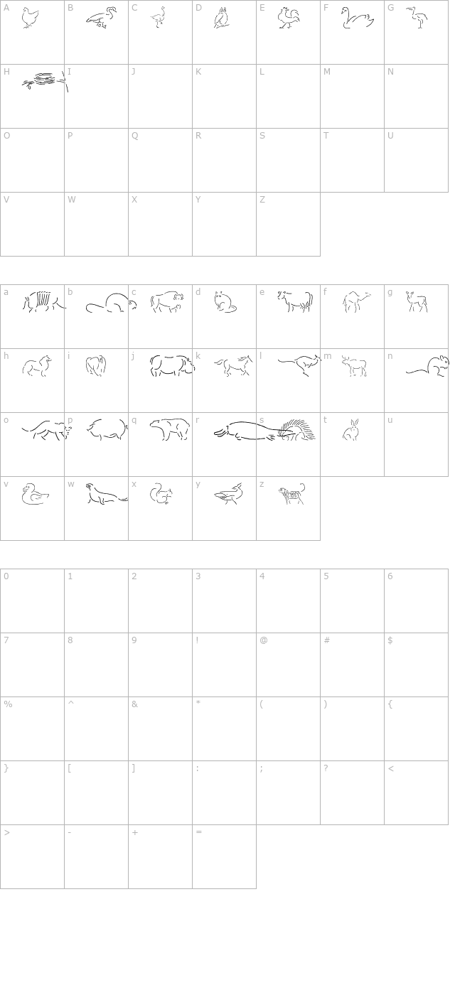 founa-bc character map