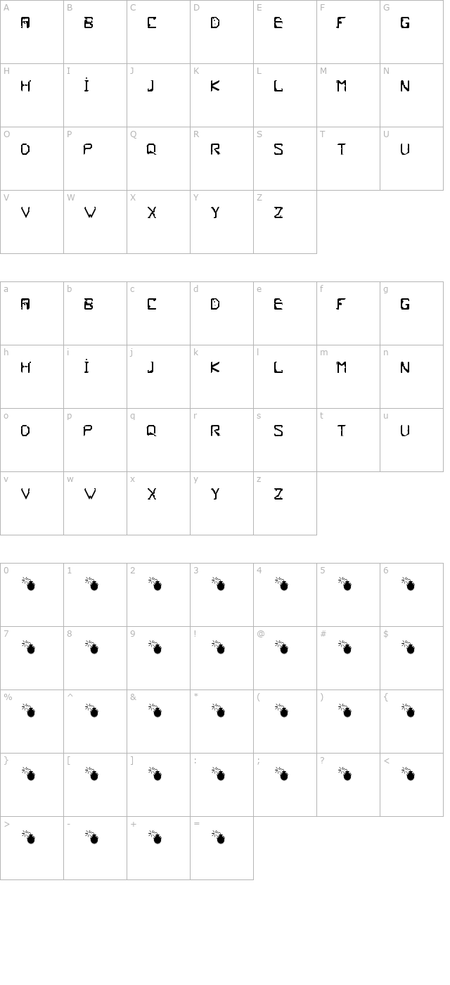 Frish character map