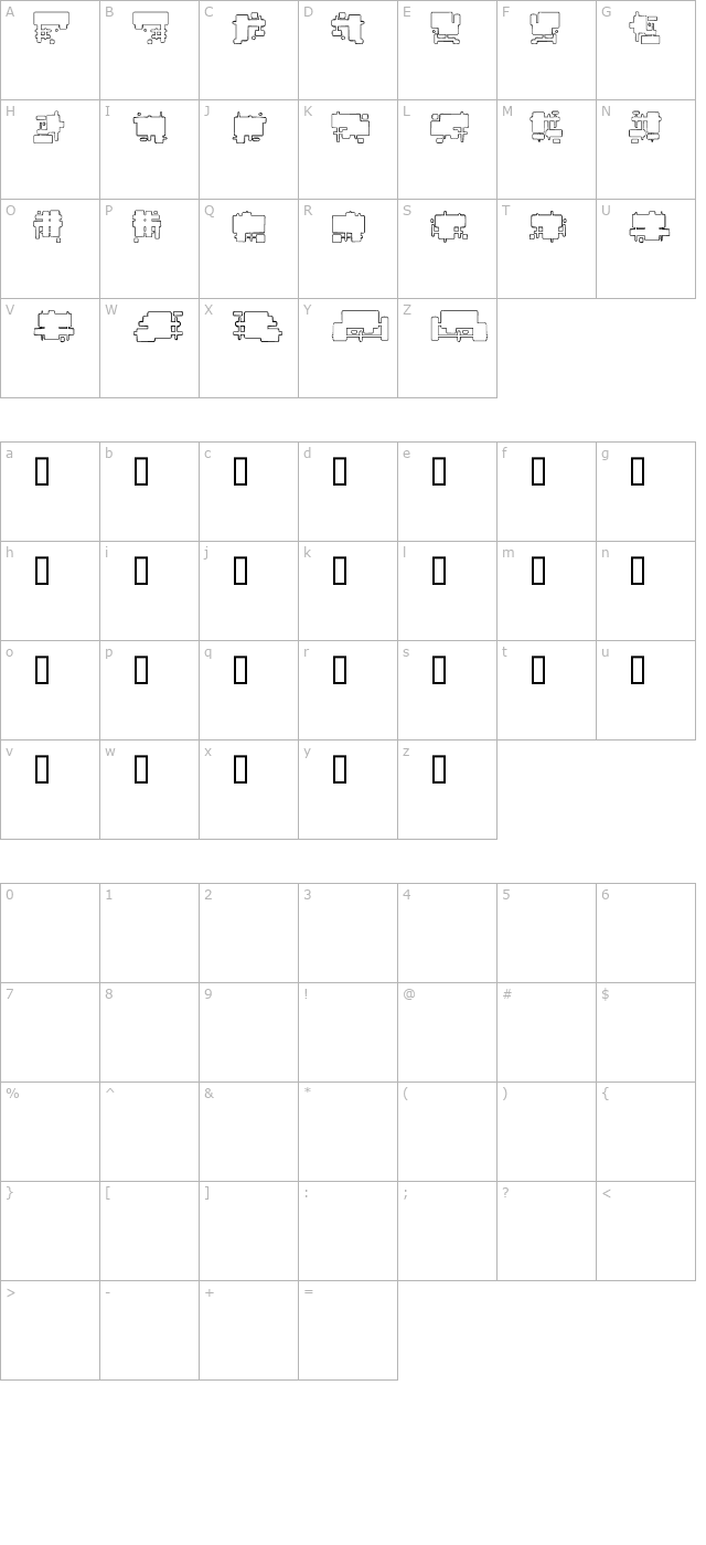 future-boxes character map