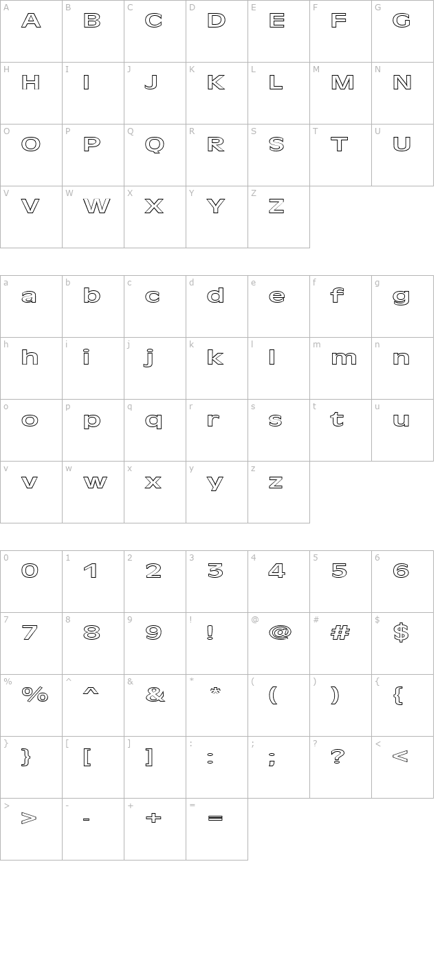 fz-basic-2-hollow-ex character map