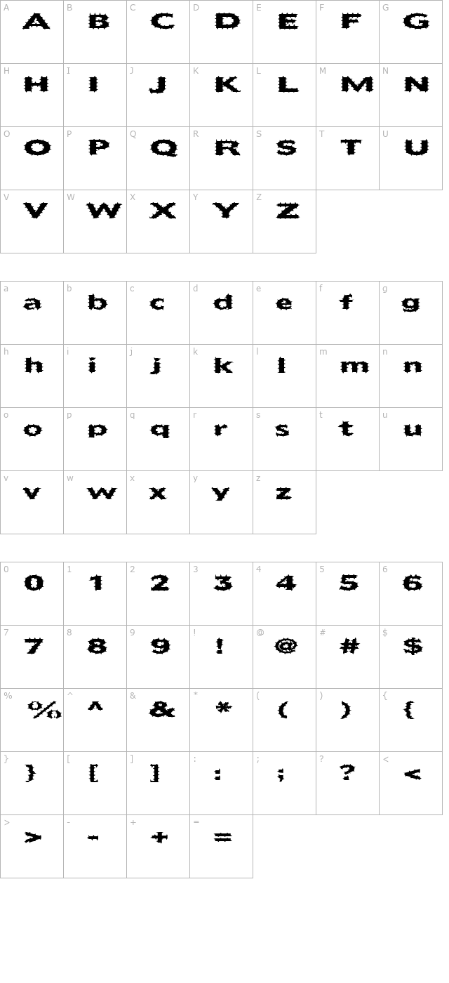 fz-basic-55-spiked-ex character map