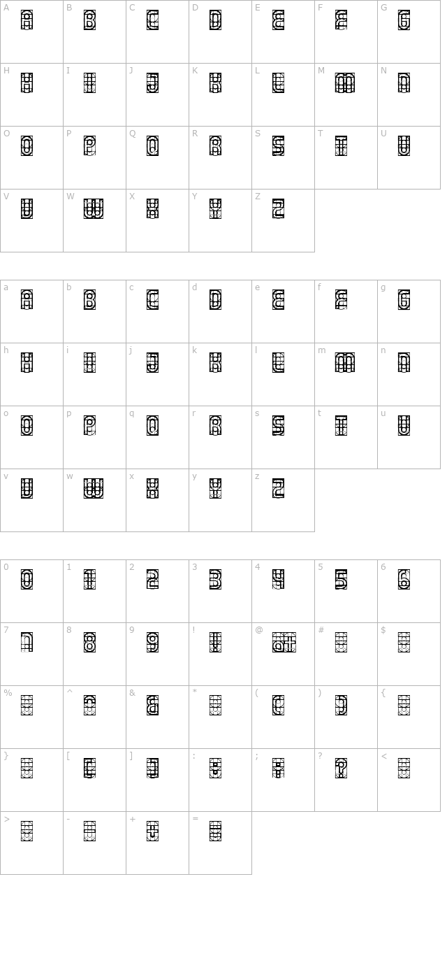 gear character map