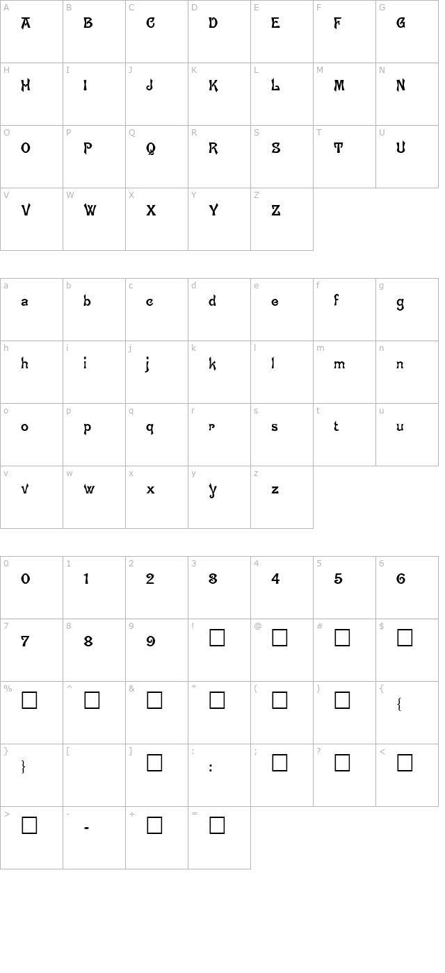 ghostly character map