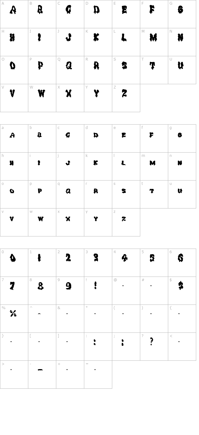 ghouly-solid character map