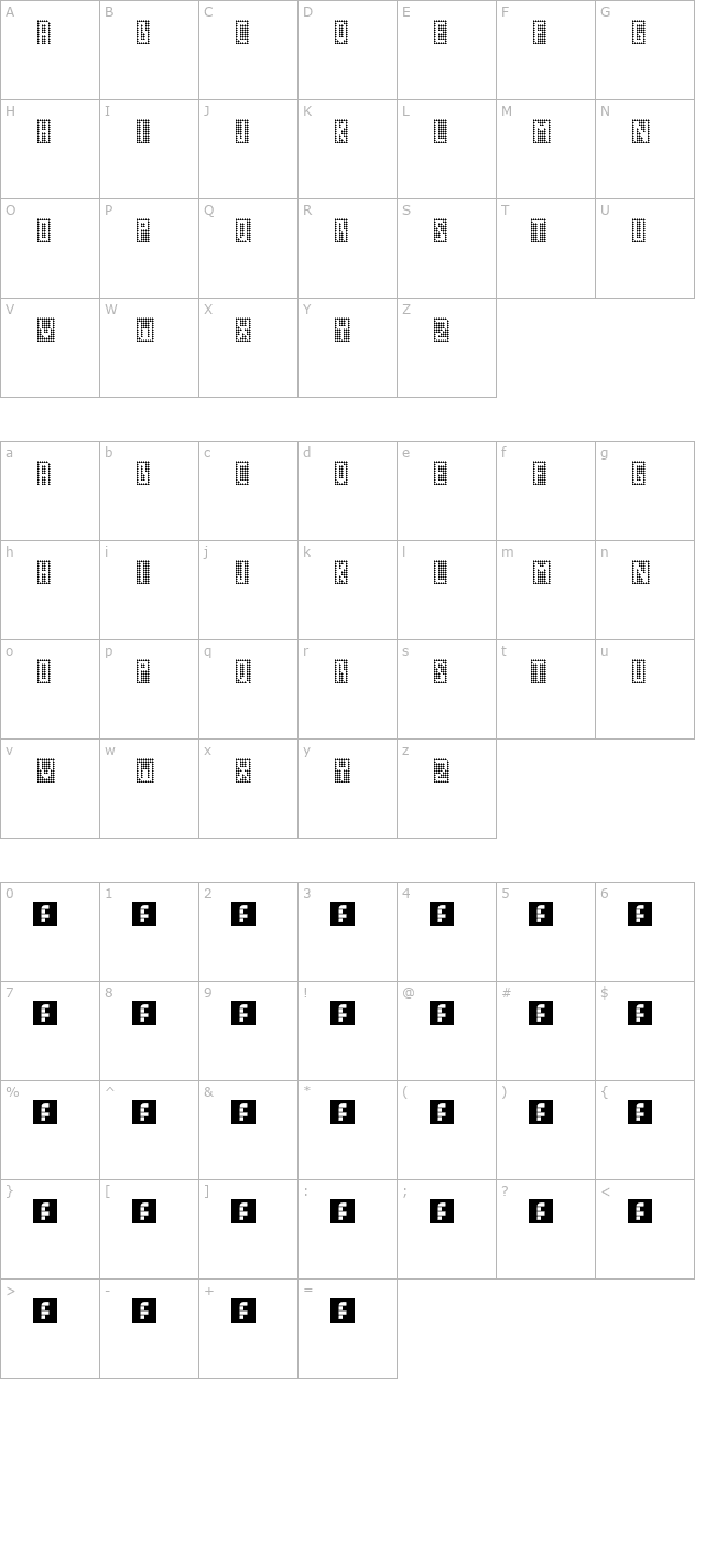 GM No1 character map