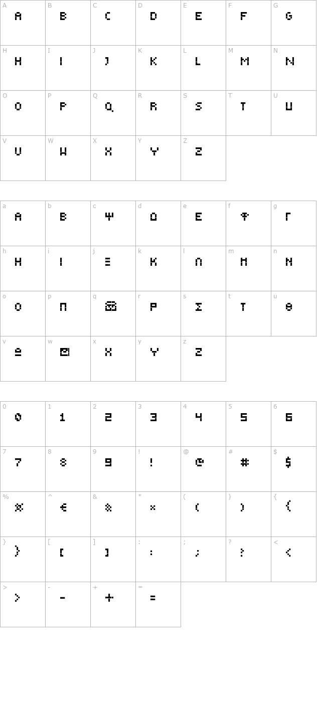 greek-bear-tiny-e character map