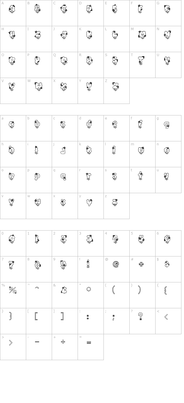 Hannah character map