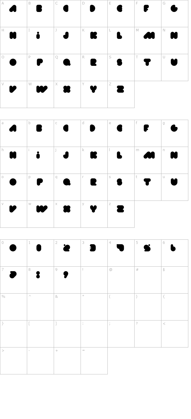 happyloverstowneu-fatlove character map