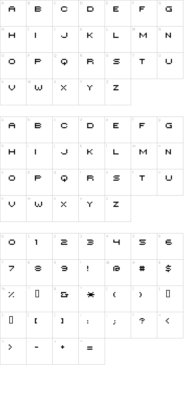 hiloginreg character map