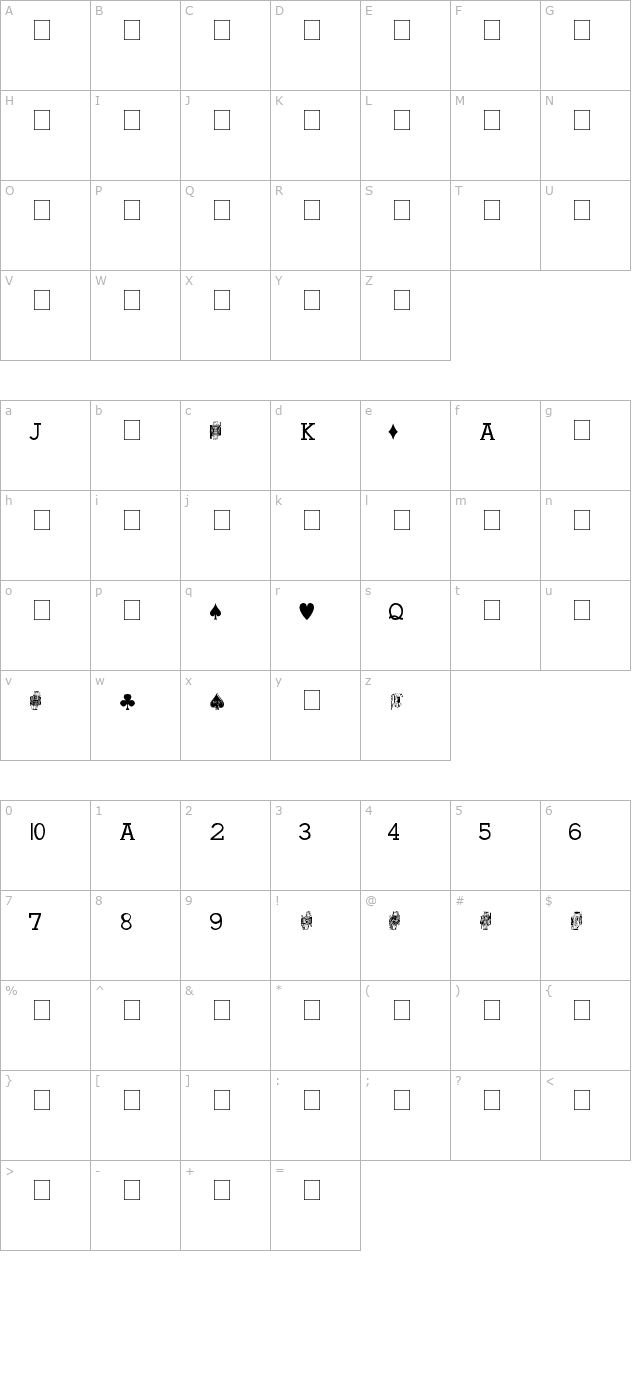 hoyle-playing-cards character map