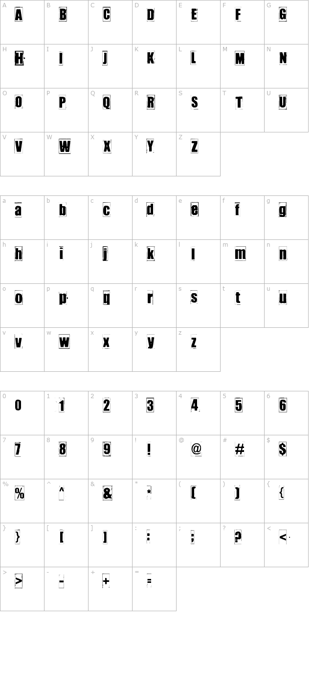 IKHIOOGLA character map