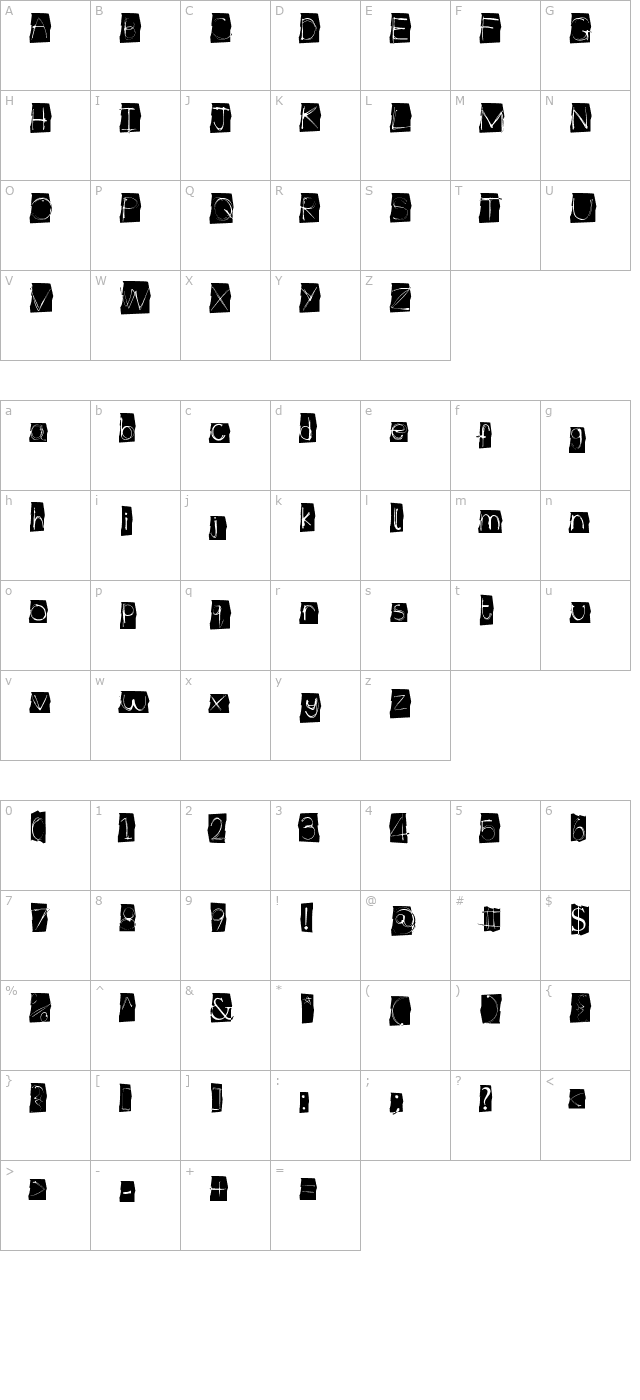 Illuminate character map