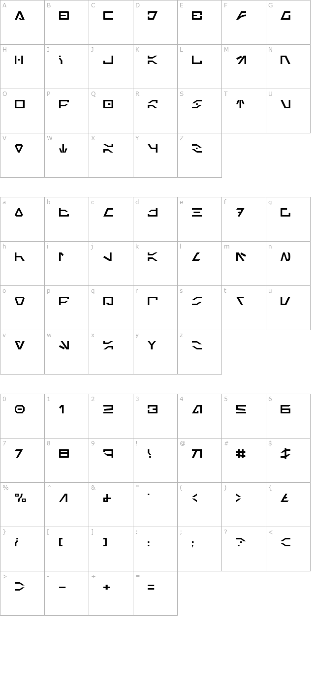 imperial-code-2 character map