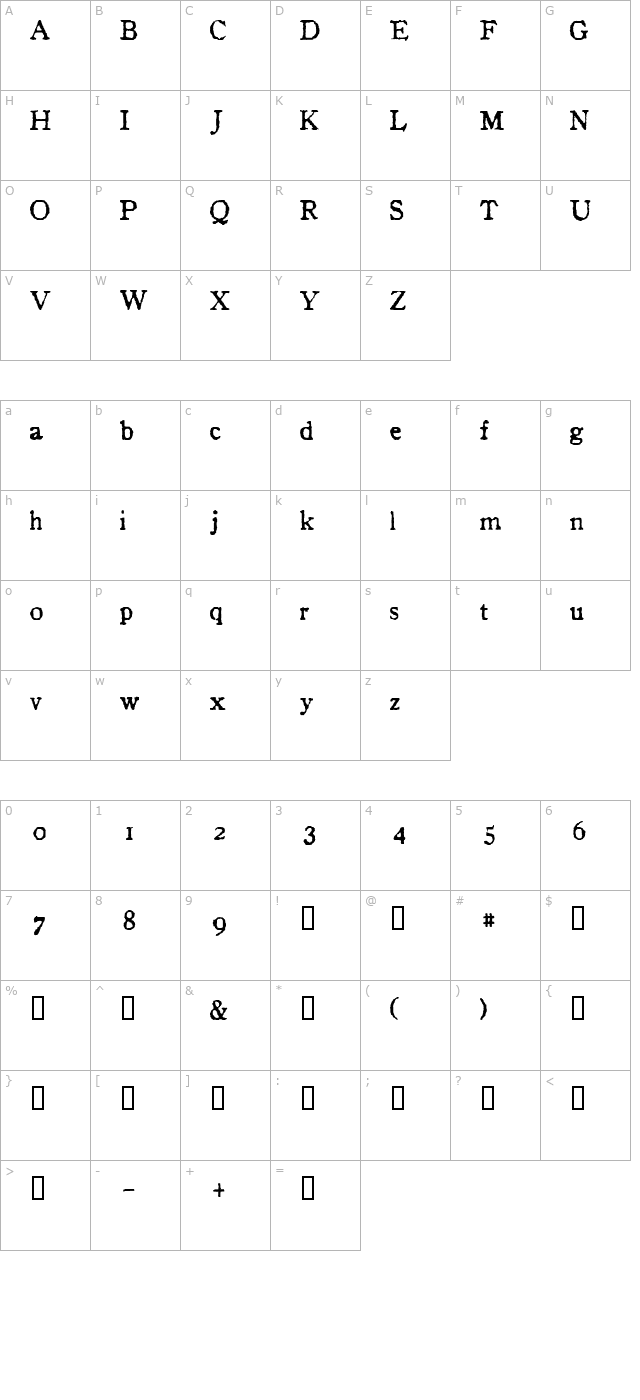 In_alphabet character map