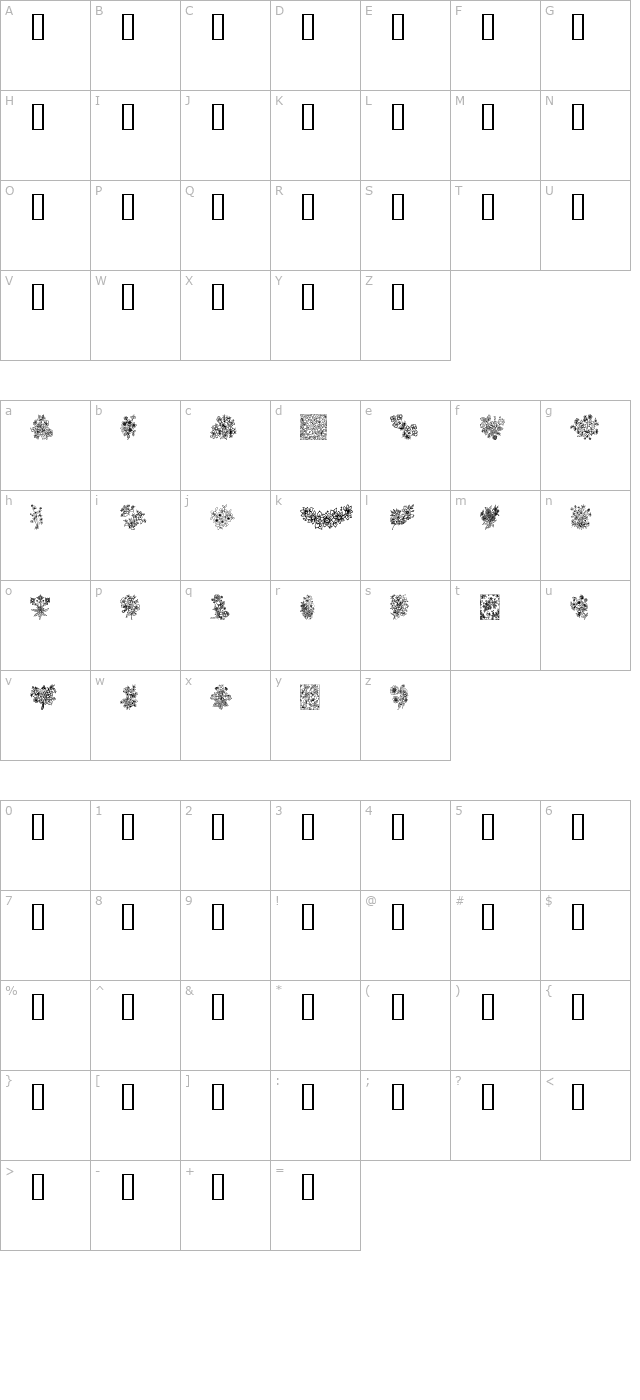 in-your-garden character map