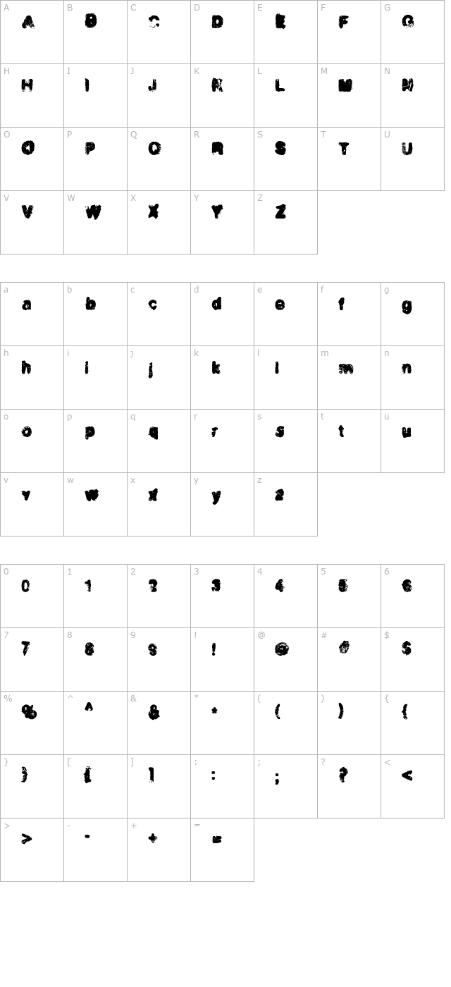 Incinerator character map