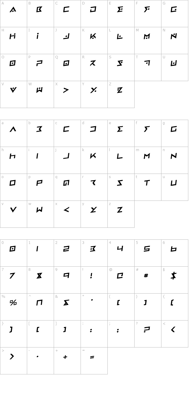 iron-cobra-rotalic character map