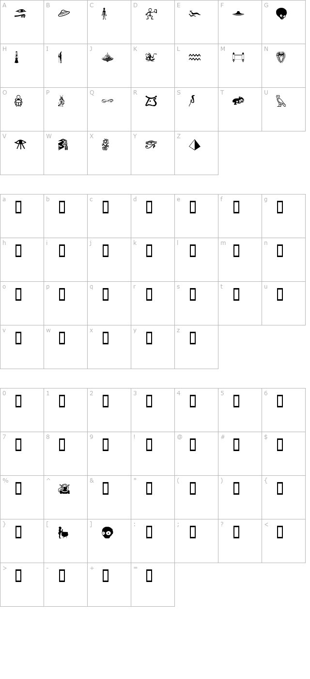 isis-dings character map