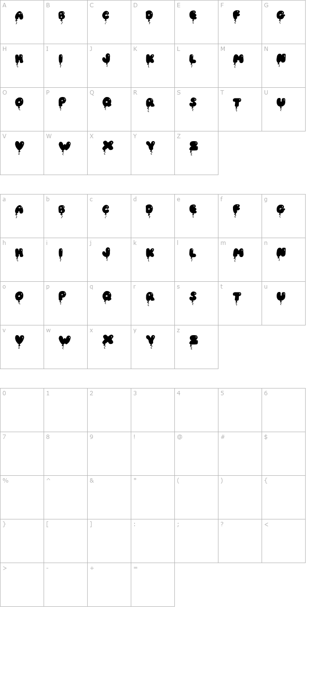 JI Solid Balloon Caps character map