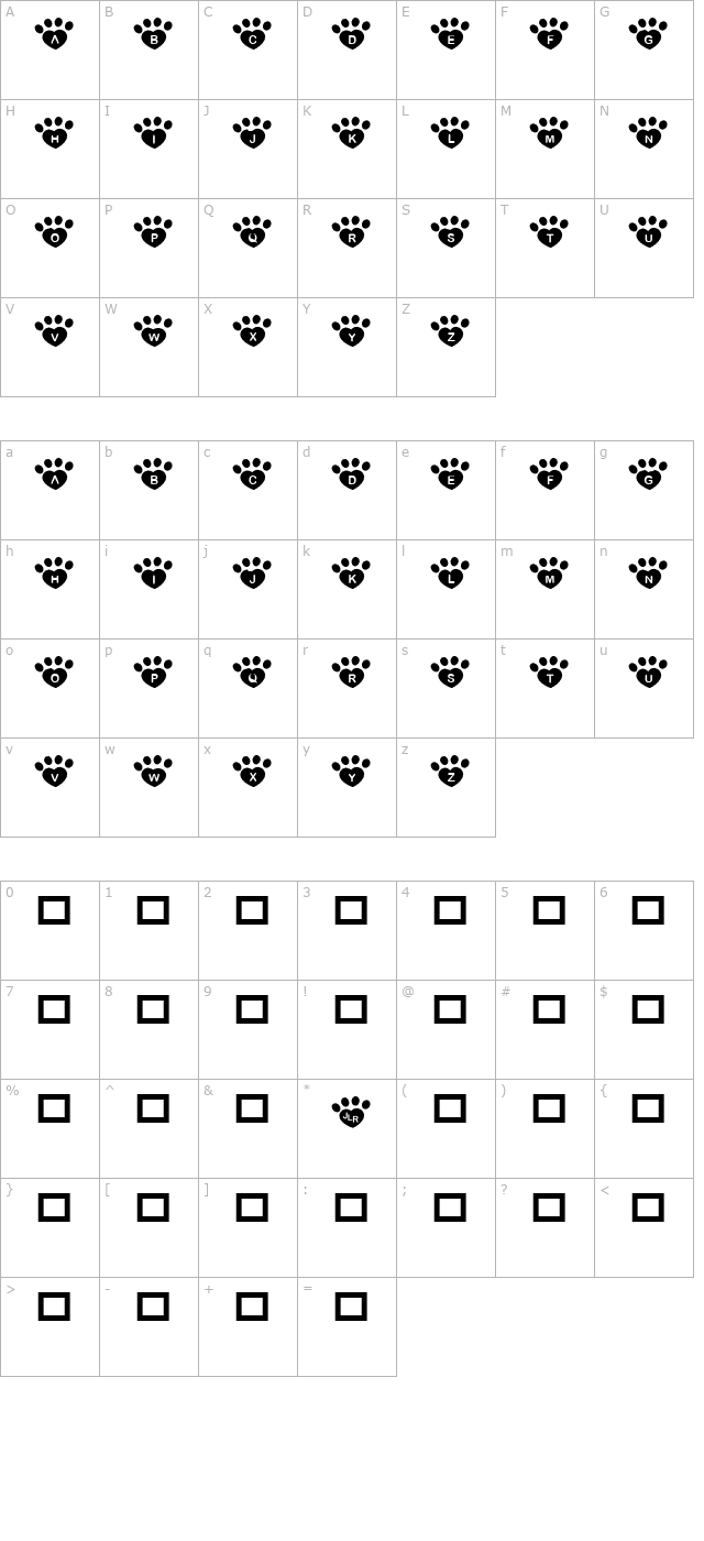 jlr-pawrty-hearty character map