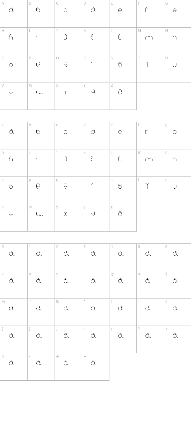 Karitza character map