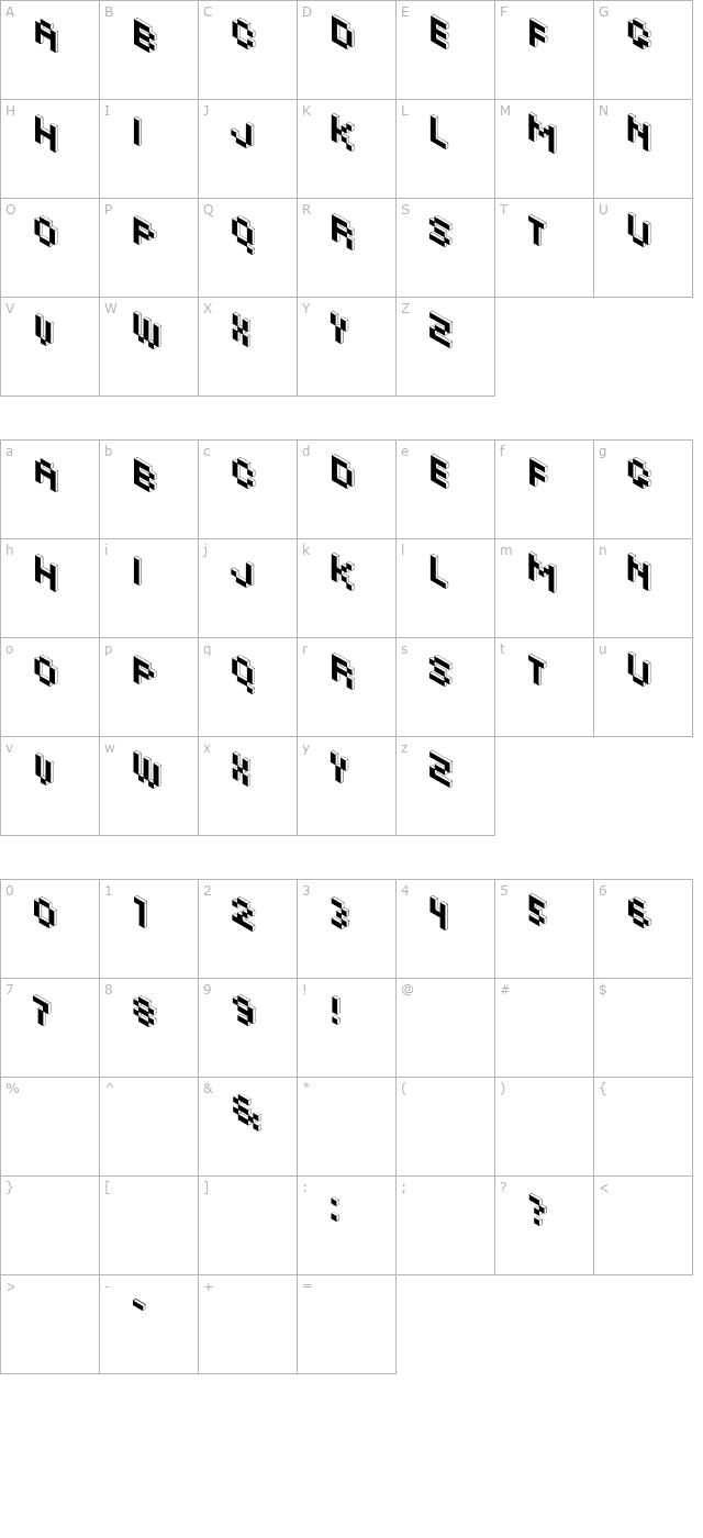 khalijaka-outline character map