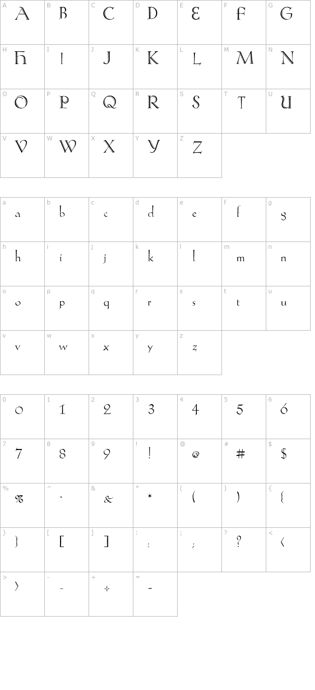 koch-antiqua-zier character map