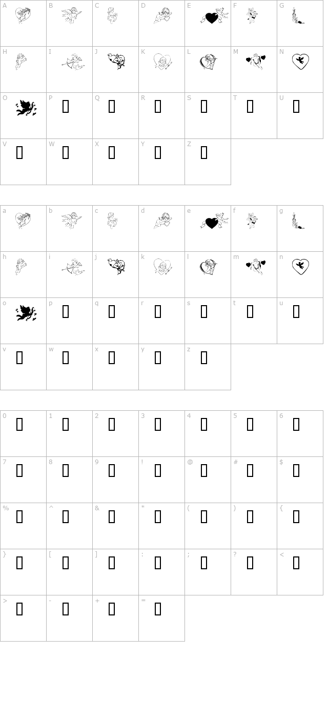 kr-cupids character map