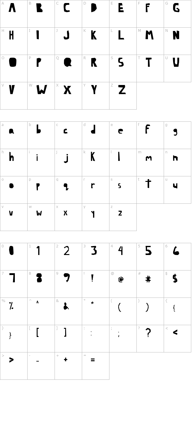 Lazy character map