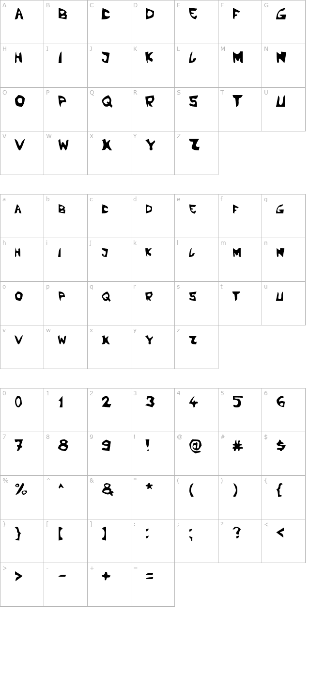 lbc-boom character map