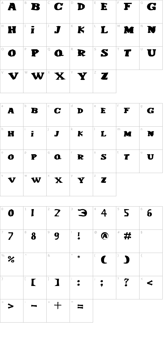 le-corniaud character map