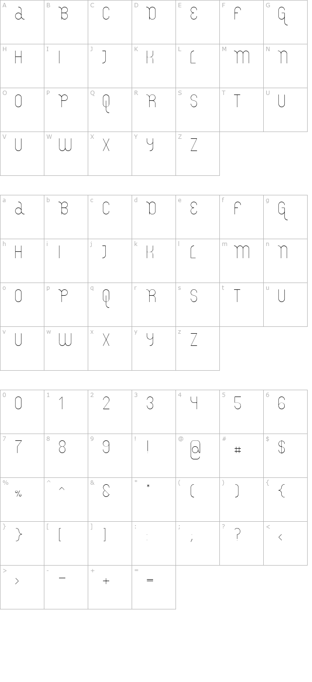 lemur-light character map