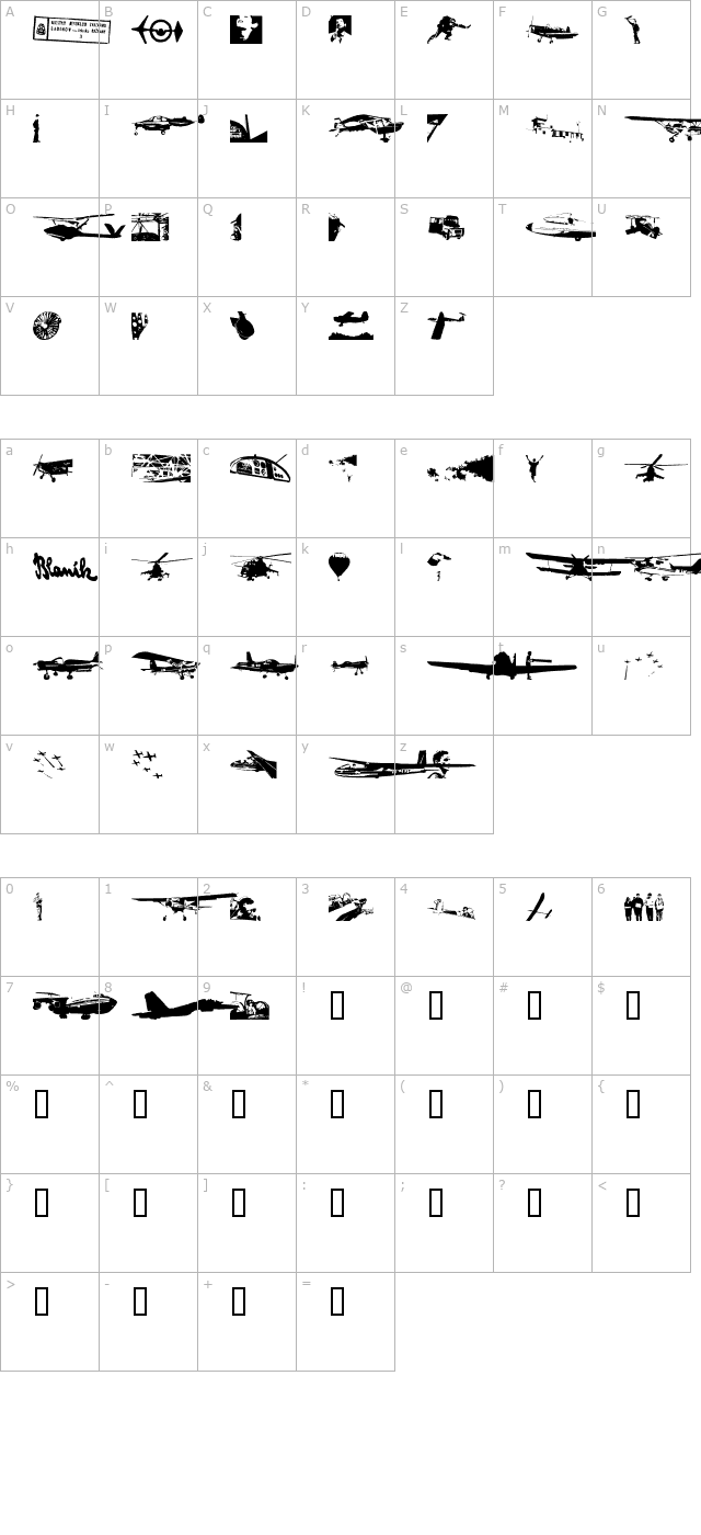 letsikovy-flashtrace character map