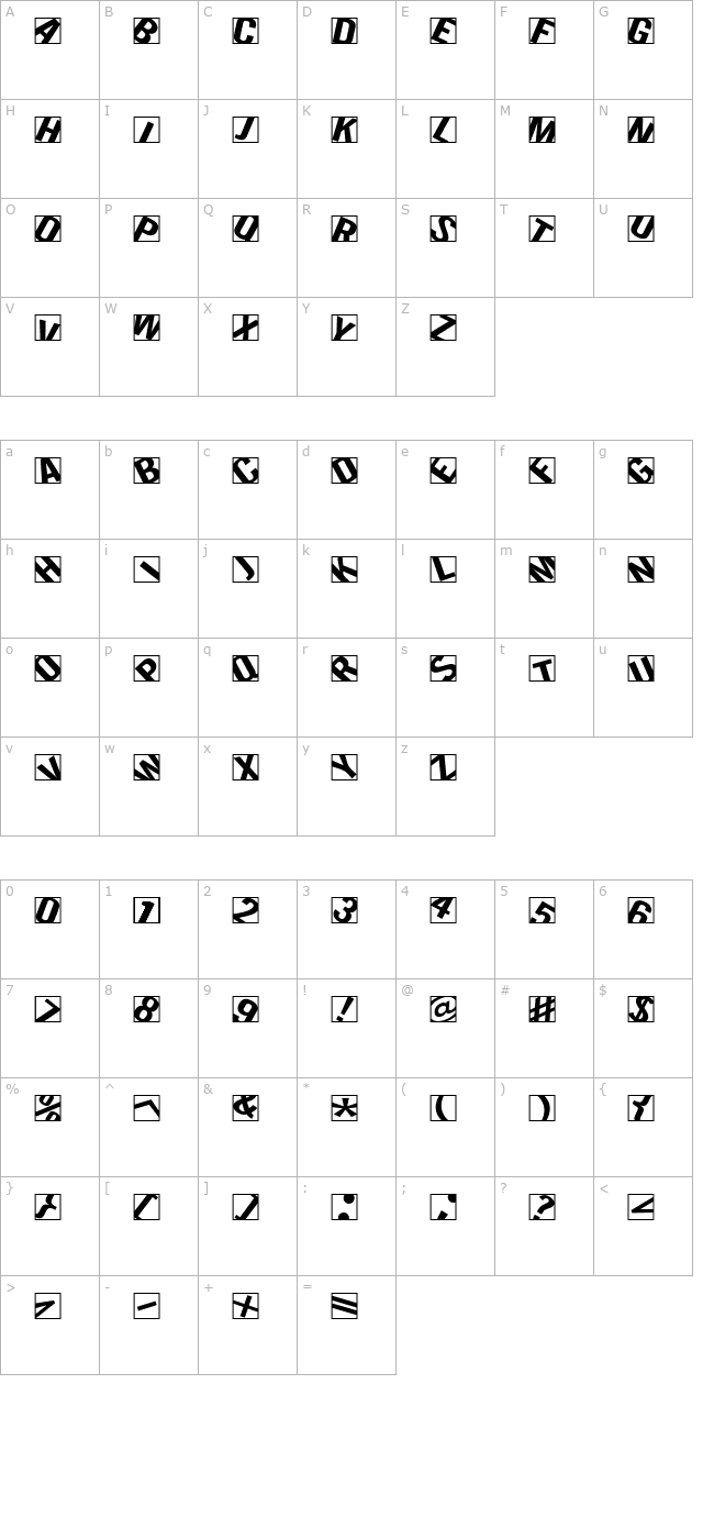 Lola character map