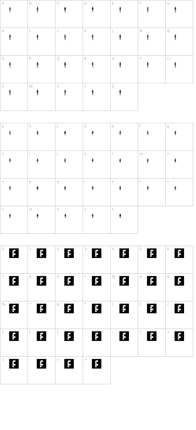 Lost Robo character map