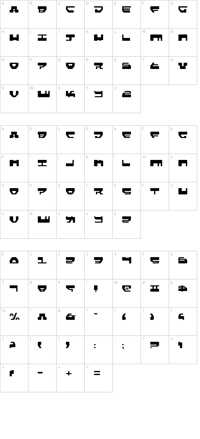 Loveladies Light character map