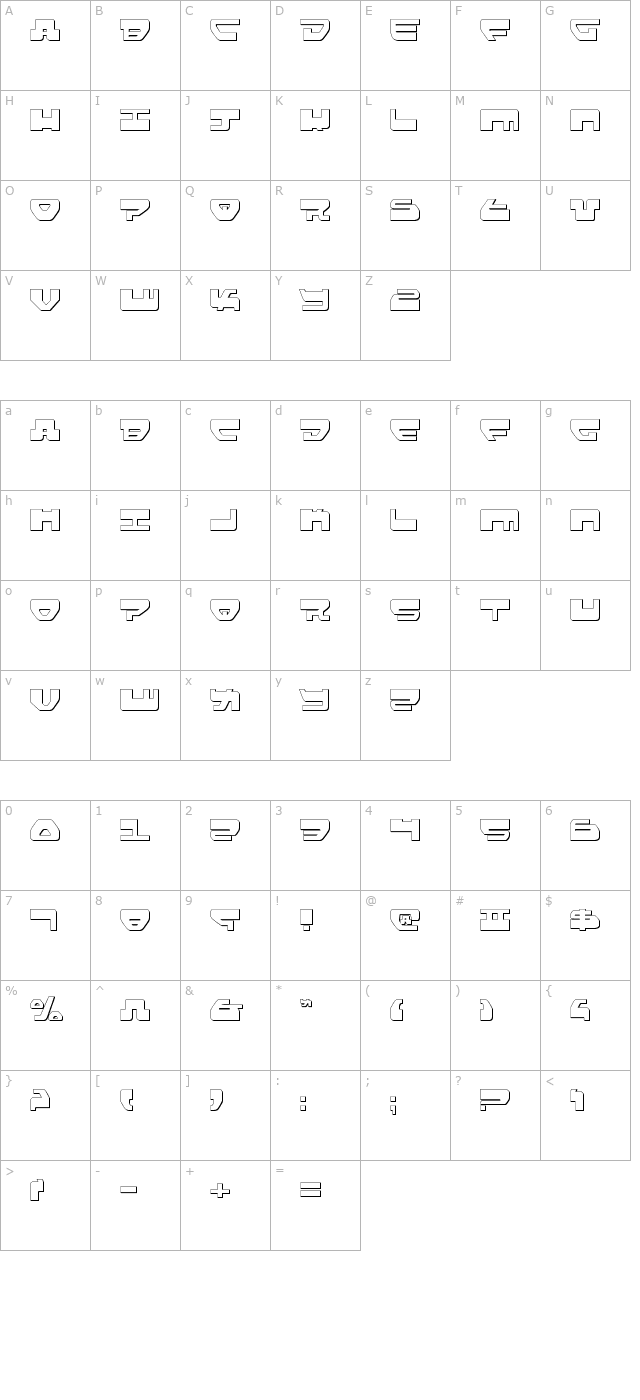 loveladies-shadow character map