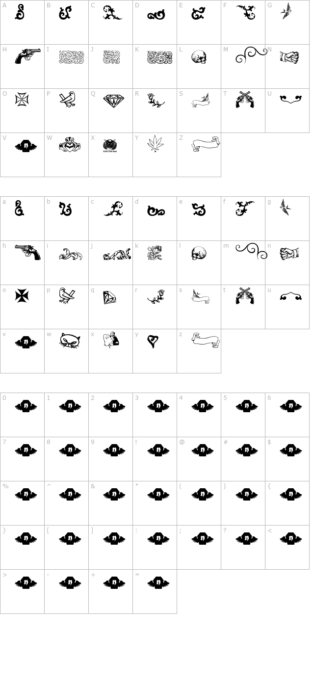 lt-sweet-nothings character map