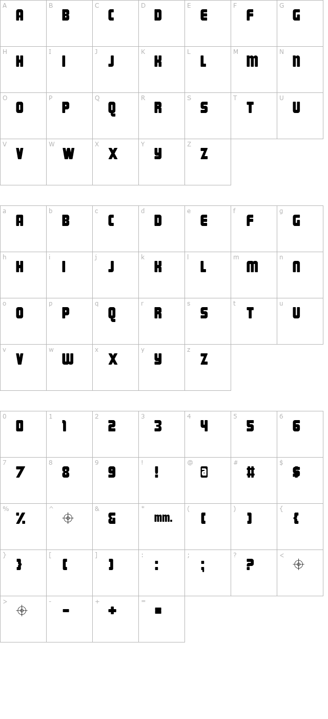 magnum character map