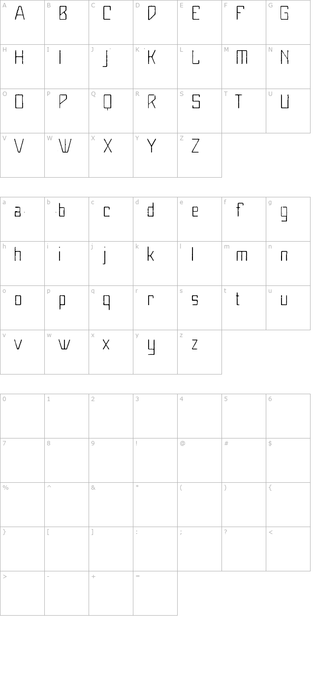 MaiersNr8-Mager character map