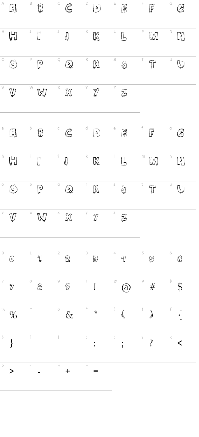 maniatico character map