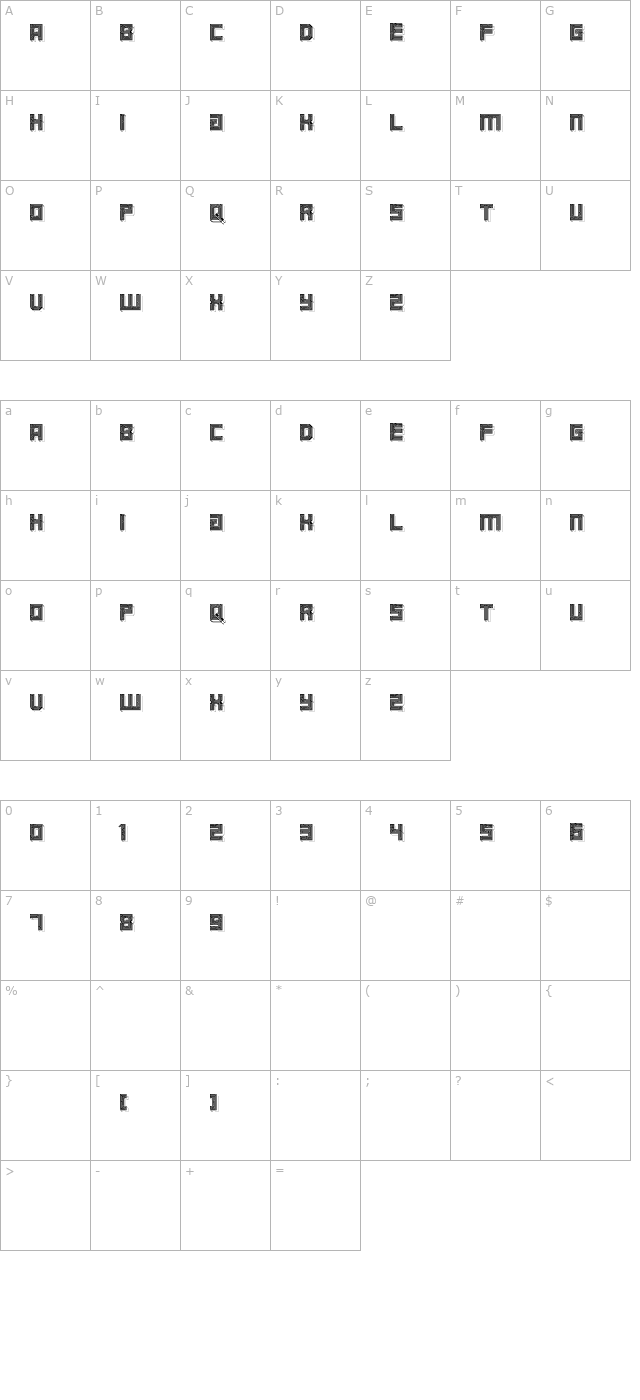 Maze character map