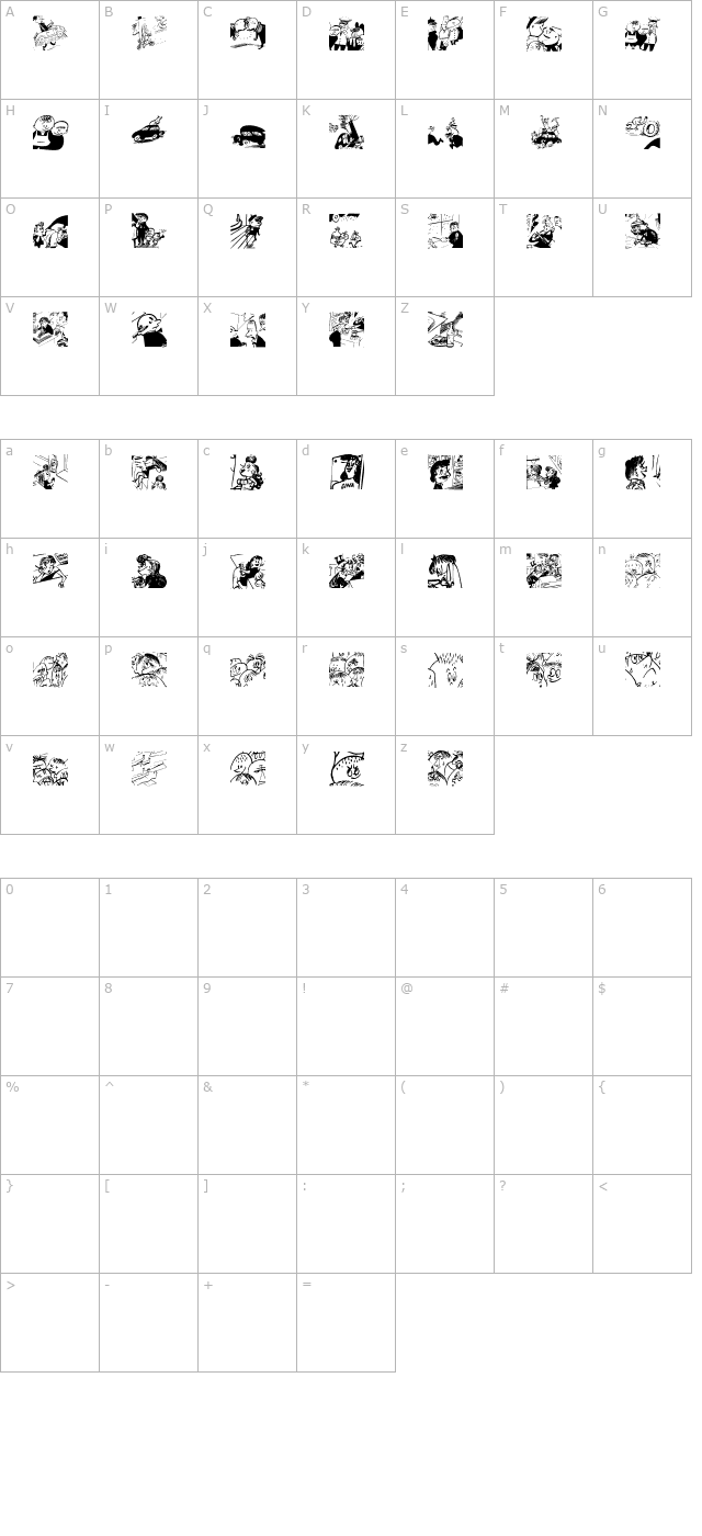 Menschenskinder character map