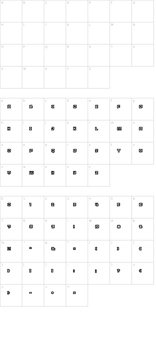 Minimum +1 character map